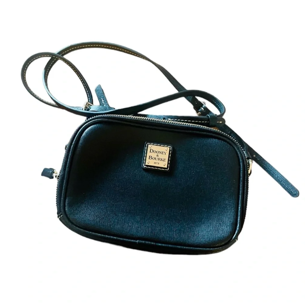 NWT DOONEY & BOURKE SAWYER SAFFIANO BLACK CROSSBODY BAG - Picture 7 of 10